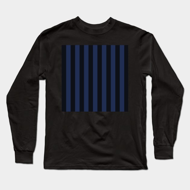 Mueller Stripes by Suzy Hager      Mueller Collection      Shades of Blue Long Sleeve T-Shirt by suzyhager